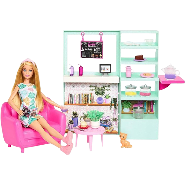 Mattel Barbie Cute N Cozy Cafe Tea Time Play Set l