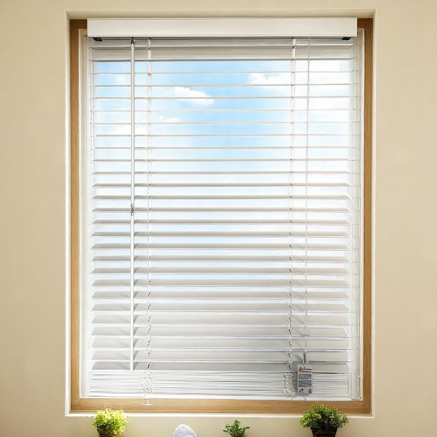 Kenneth Cole Paulownia Wood Venetian Blinds 48"x90.5" (122x230Cm), White