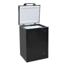 Sankey Chest Freezer 3.5 Cu. Ft. Black with Stainless Steel Top