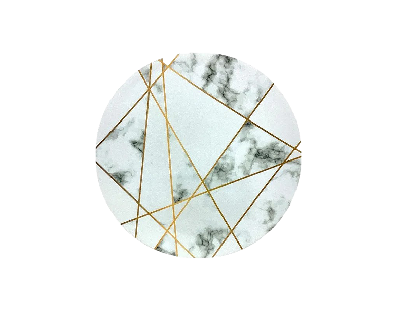 Decore Plastic Charger Plate, Geometric