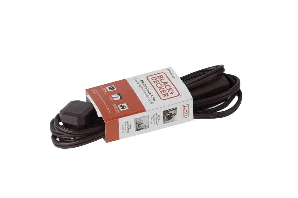 Black &amp; Decker Indoor Extension Cord 6 Ft.