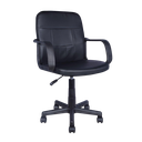 Mobel Executive Office Chair PVC, Black (Weight Limit 220lb)