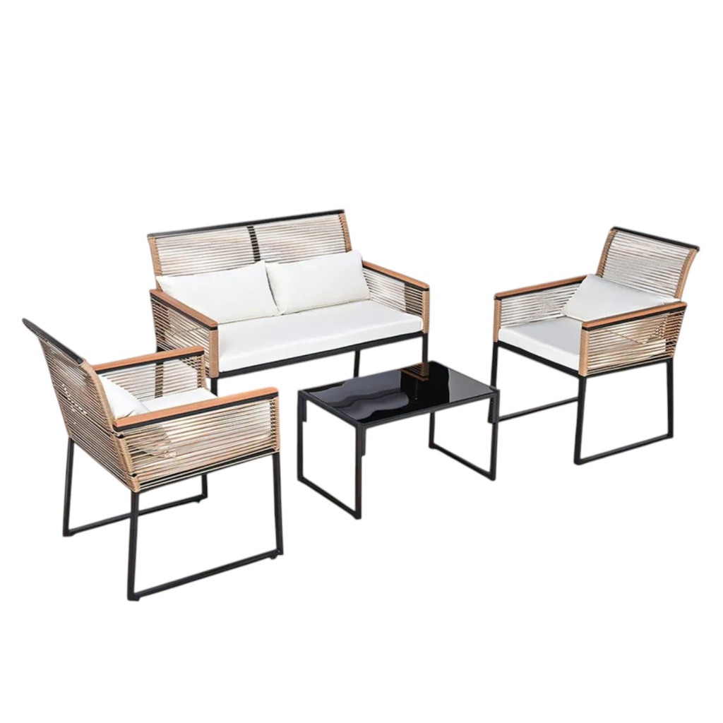 Ideal Furniture Patio Set, Natural