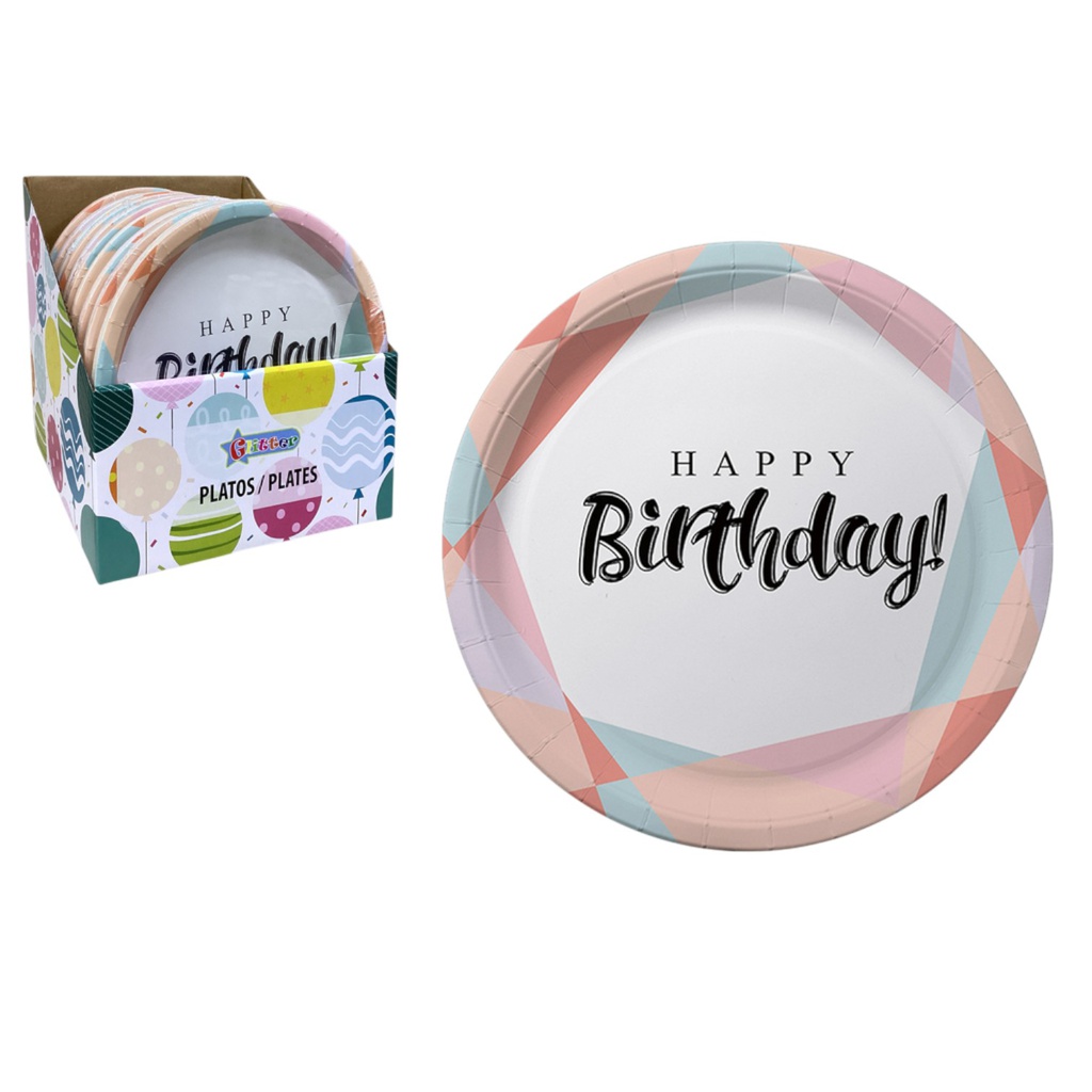 Glitter 10pc Paper Plates 7 In.

