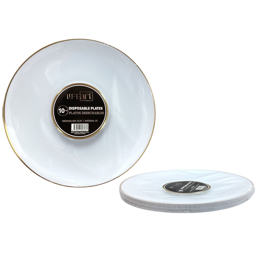 Life Art Disposable Plates (10-pack)