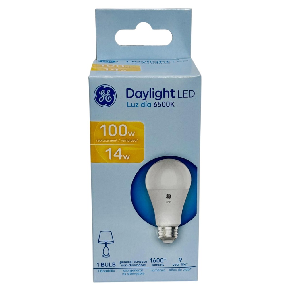 GE LED Bulb 14W A19 6500K 1600LM UL