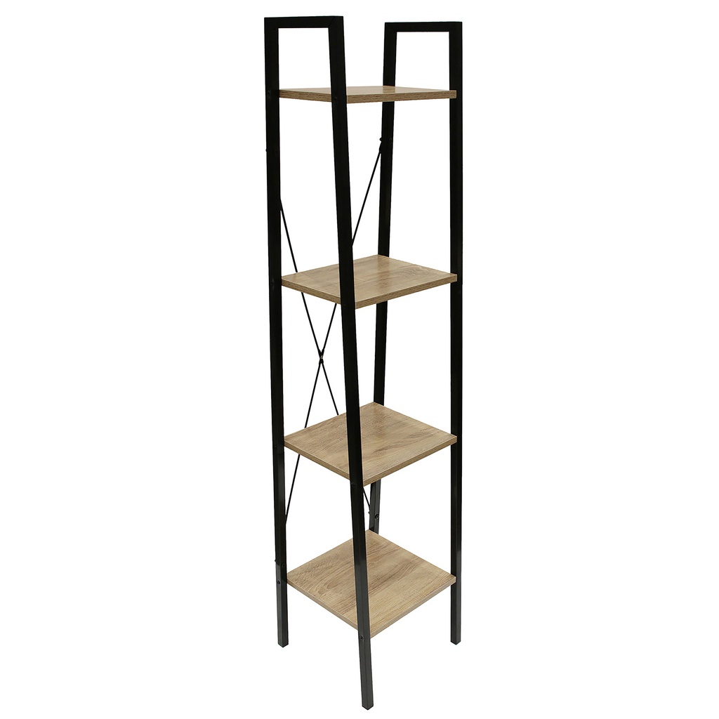 Kenneth Cole Hermann Aero Narrow Tower Shelf, Oak