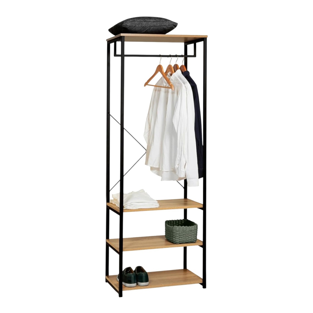 Kenneth Cole Hermann Aero Tower Coat Valet, Oak