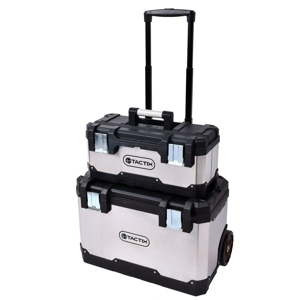 Tactix 2-in-1 Rolling Tool Box Set