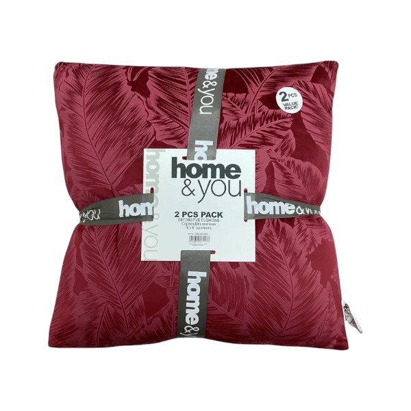 Home &amp; You Cushion 18x18 In., Burgundy