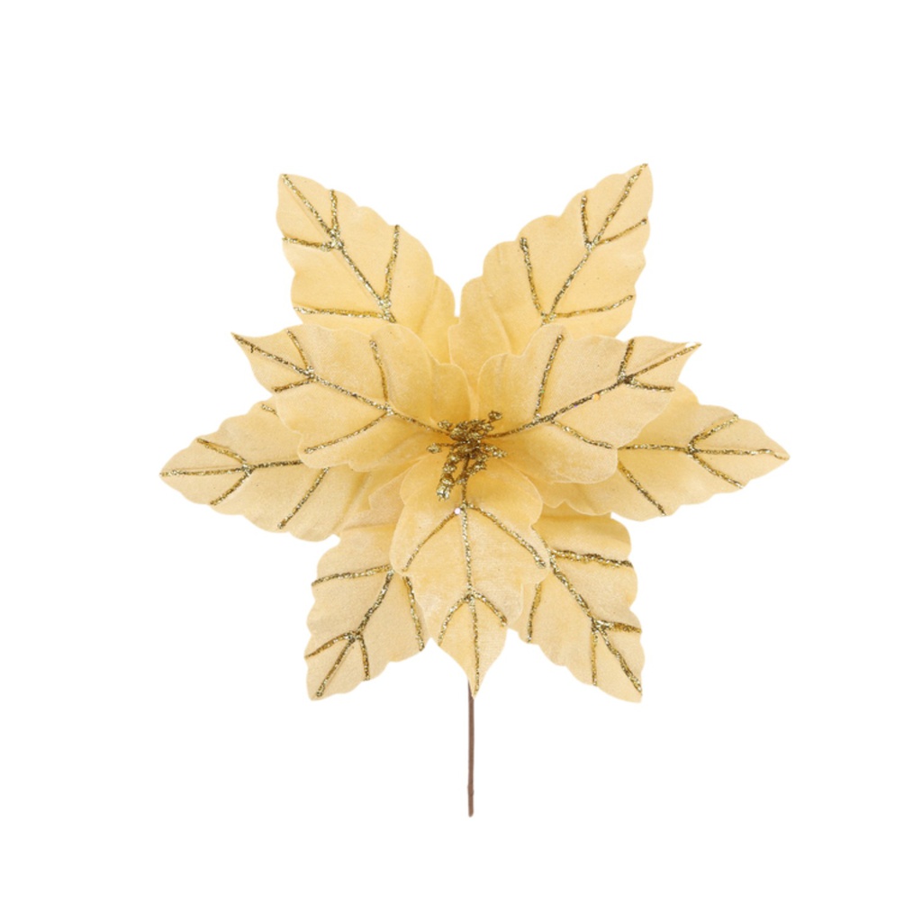 ^Miro Poinsettia 30x30cm Gold