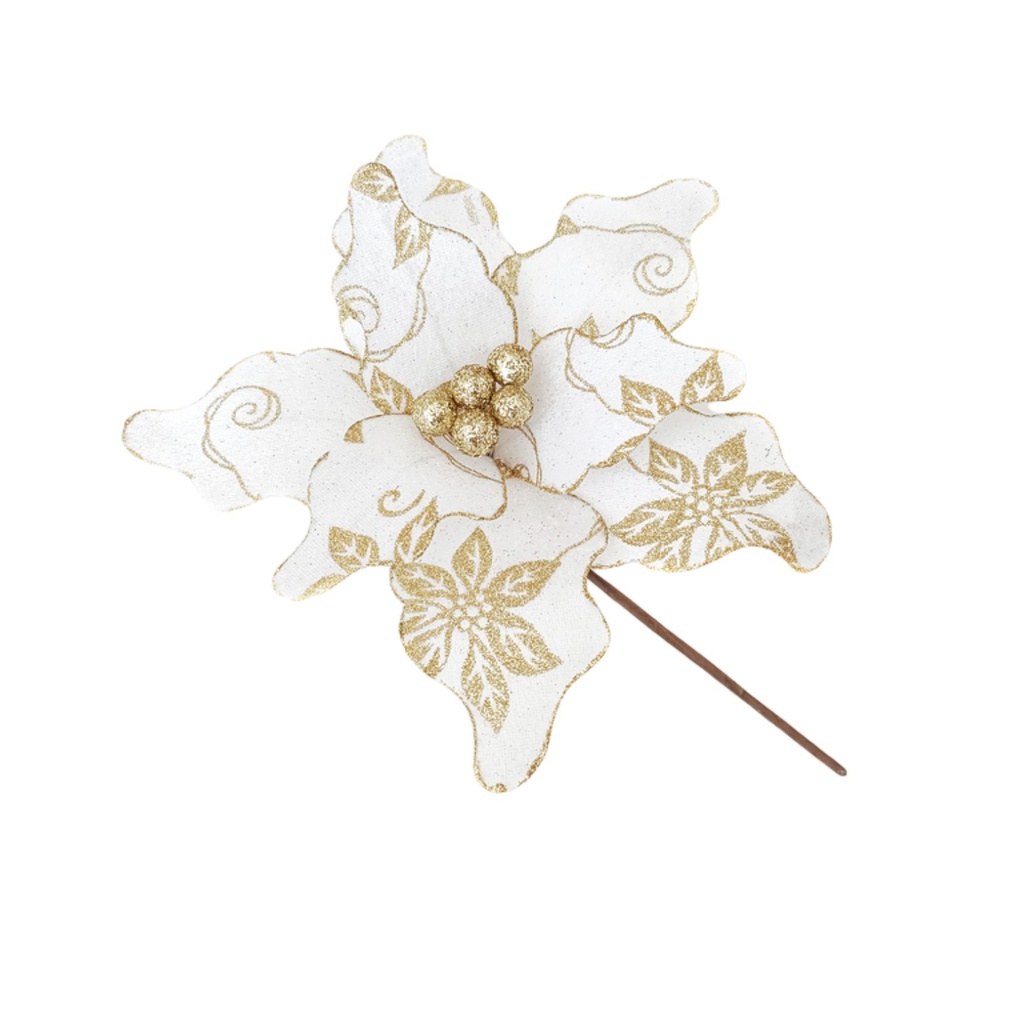^Miro Poinsettia 24x20cm Gold