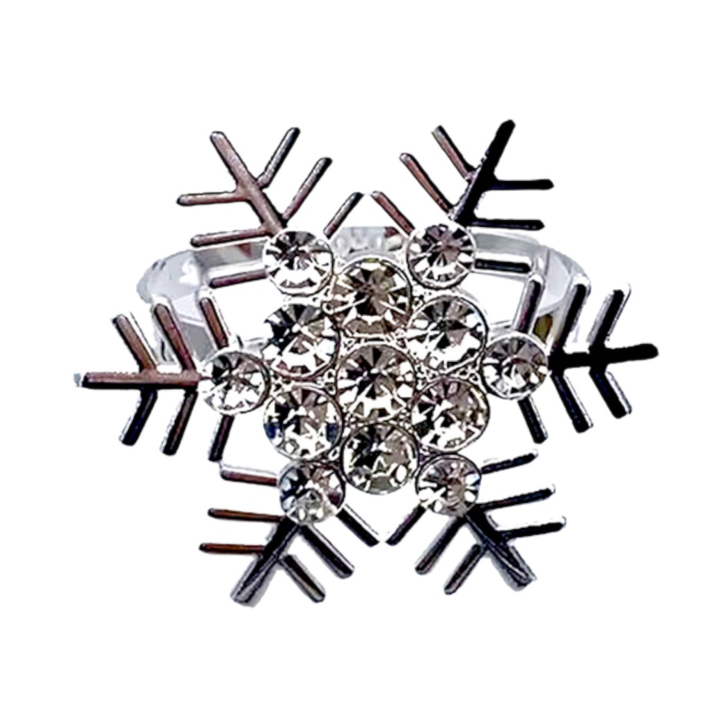 ^Miro Napkin Rings, Snowflake - Set of 6