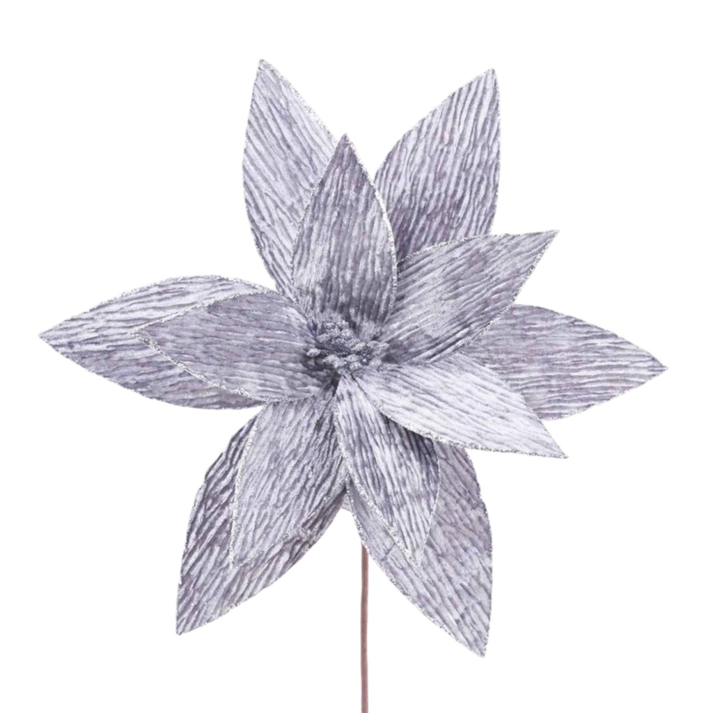 ^Miro Poinsettia 31x30cm Silver