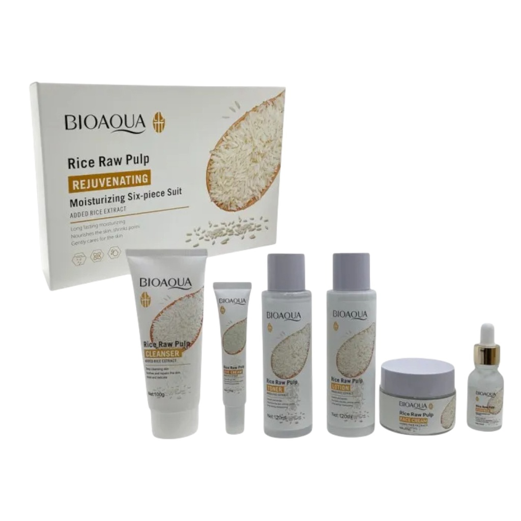 Bioaqua Rice Pulp Moisturizing 6pc Set