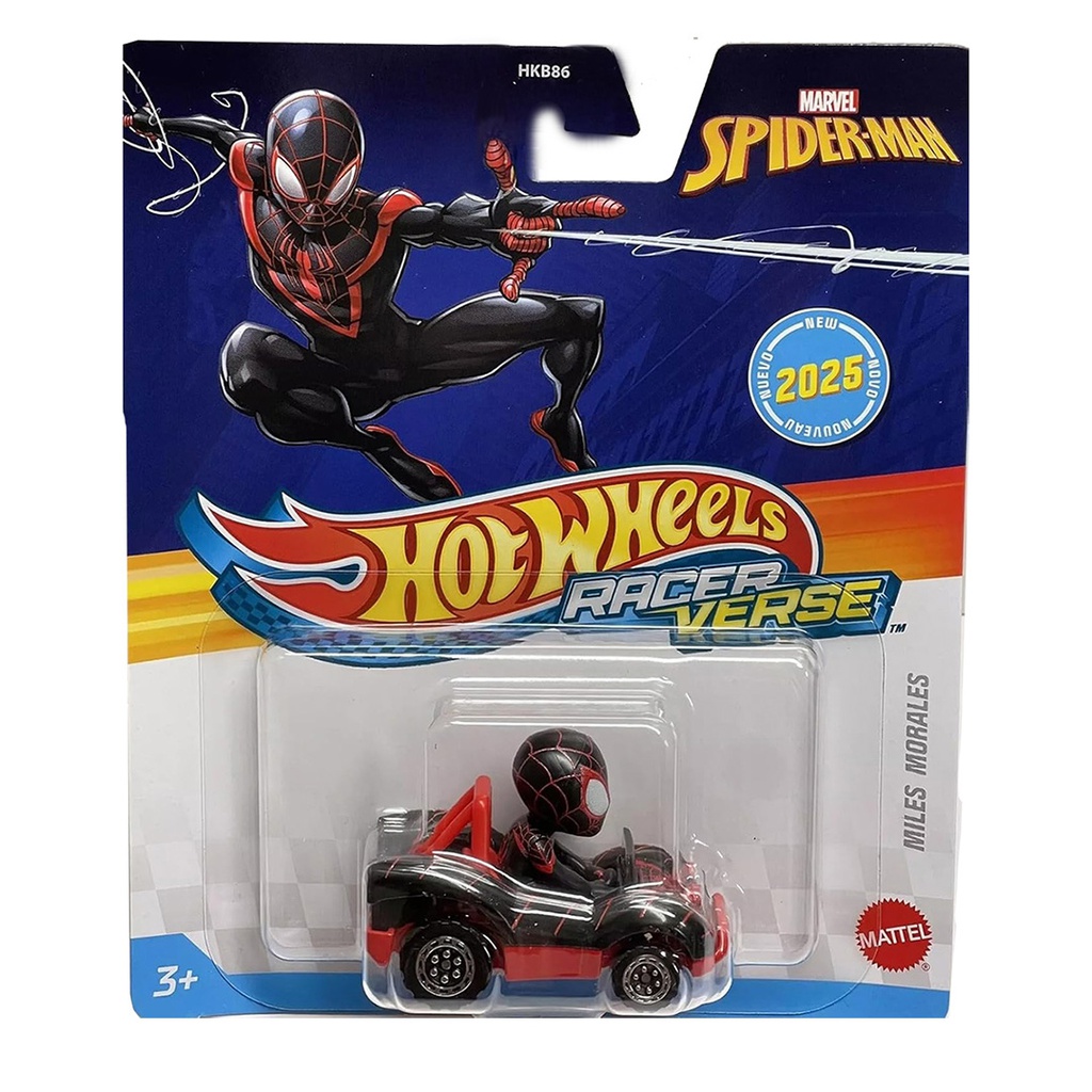 Hot Wheels RacerVerse Car with Pop Culture Character Driver