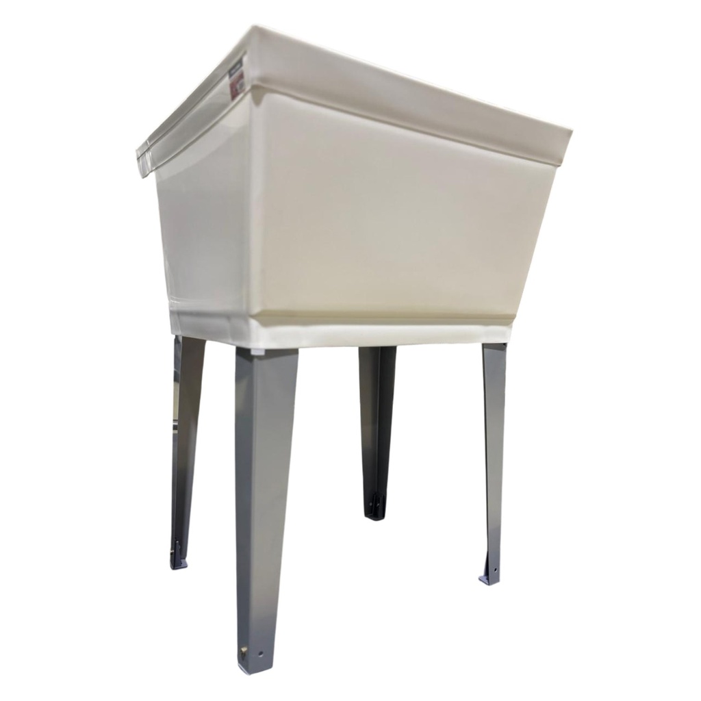 Royal Homes Plastic laundry Basin With Metal Legs White, 23.75 X 23 X 12.5In.