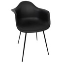 Kenneth Cole Nikola Arm Chair, Black