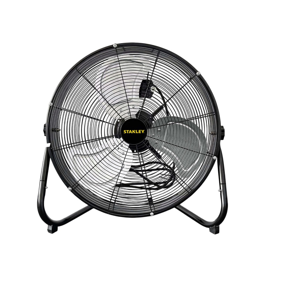 Stanley Industrial Series Floor Fan 20 In. 3-Speed, Black