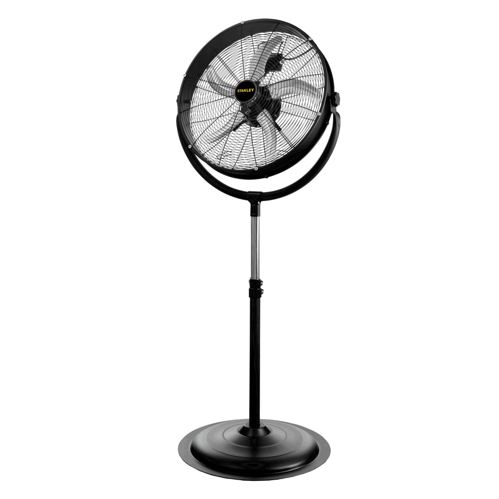 Stanley Industrial Series Pedestal Fan 20 In. 3-Speed, Black
