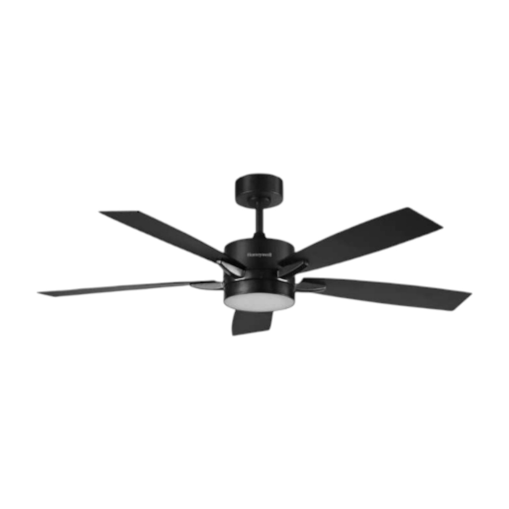 Honeywell Vegas Ceiling Fan 52 In. 18W CCT LED, Matte Black