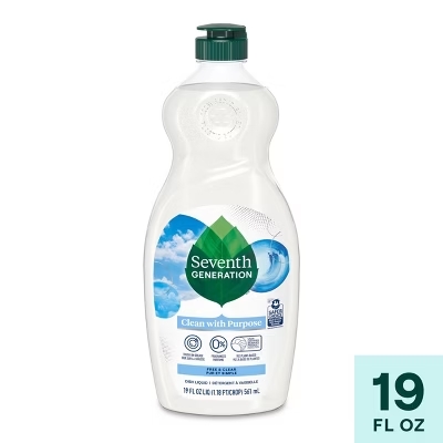Seventh Generation Liquid Dish Soap 19 Oz. Free &amp; Clear