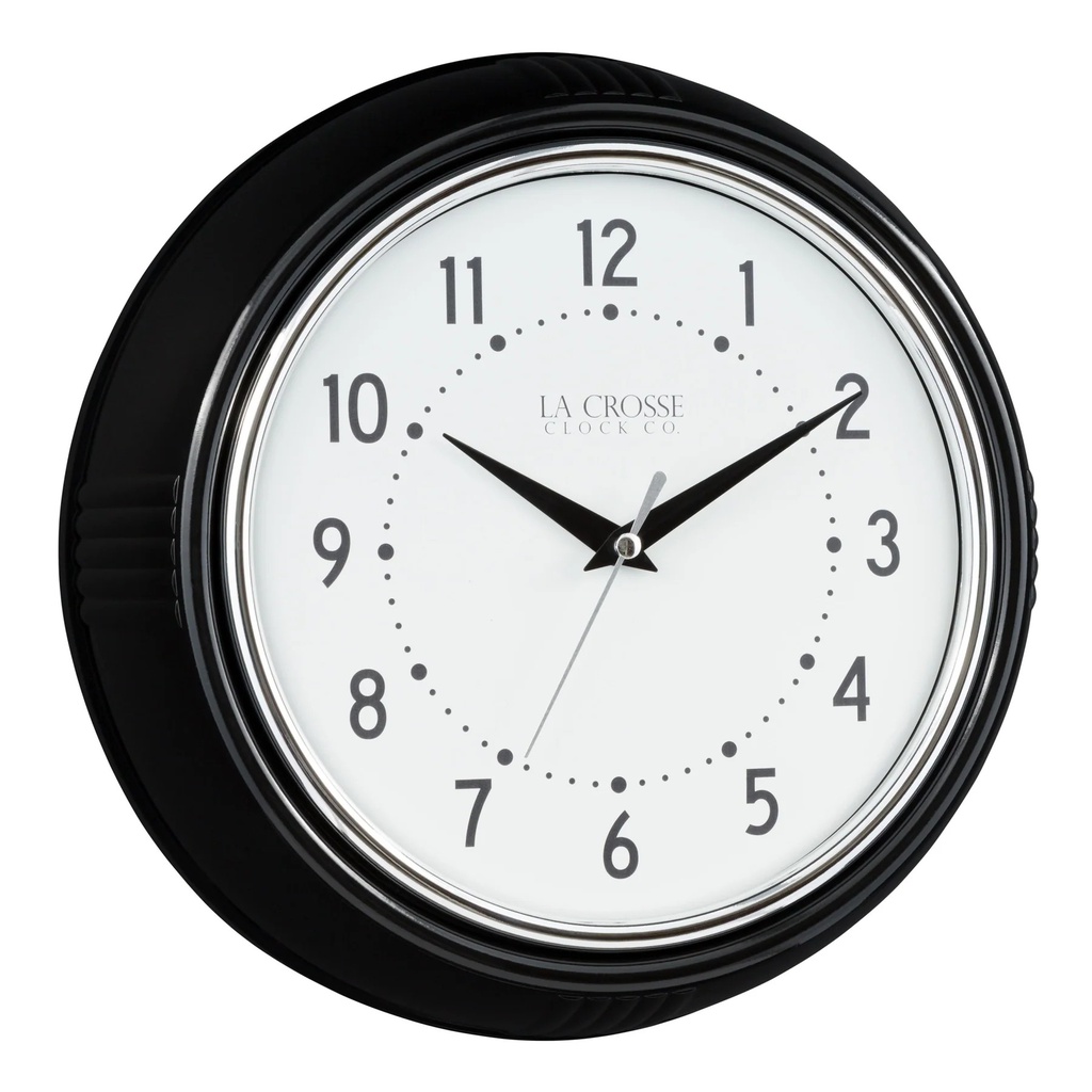 La Crosse Classic Retro Diner Wall Clock 9.5 In.