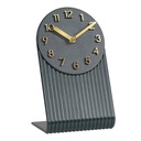 La Crosse Grooves Tabletop Clock, Midnight Gray