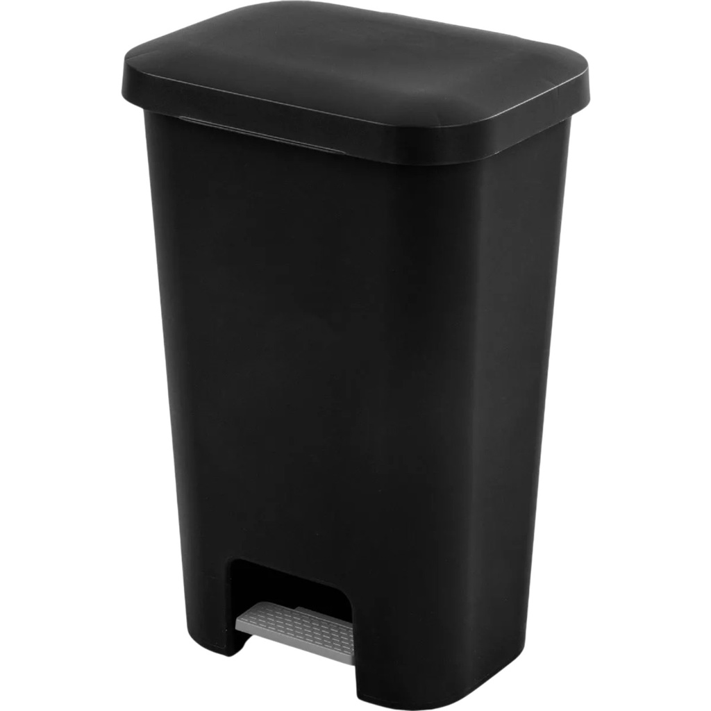 Sterilite StepOn Wastebasket 11.9 Gal. Black