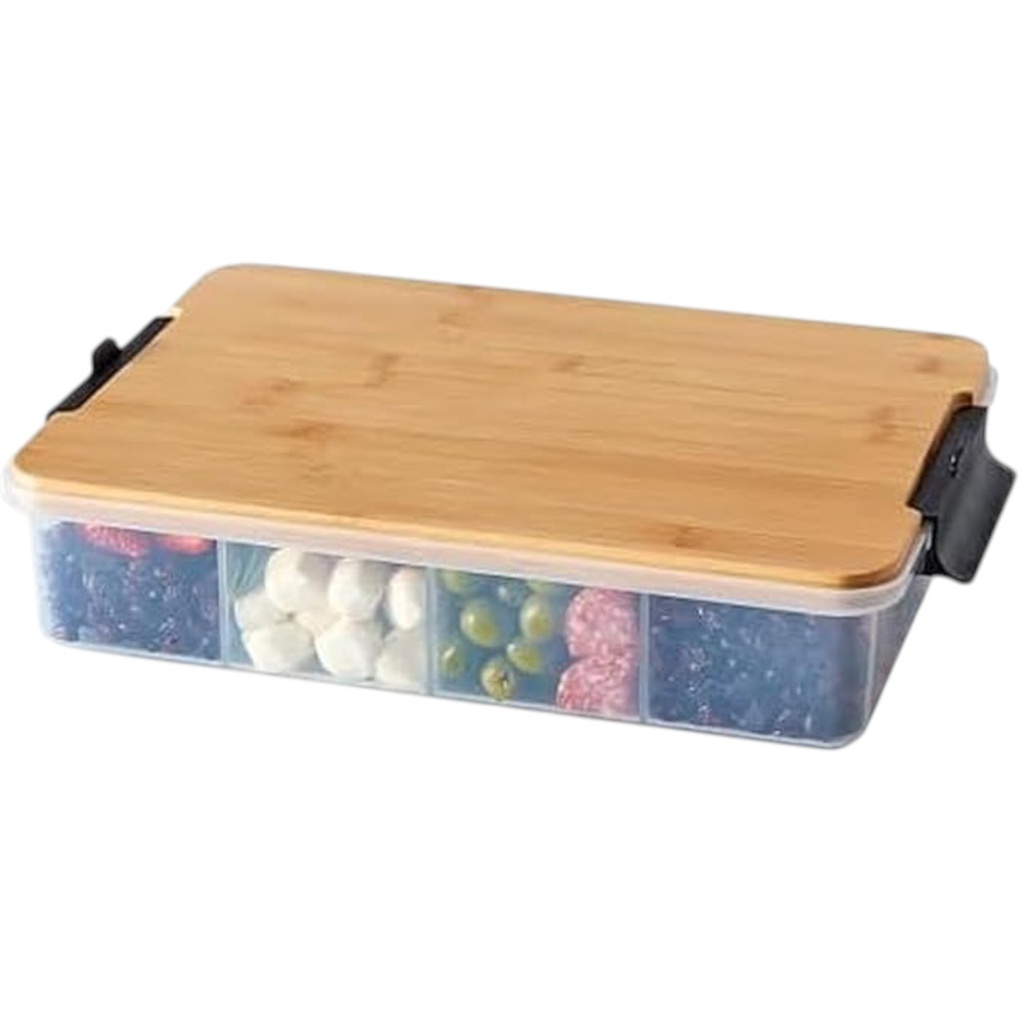 Farberware Snacklebox with Bamboo Cutting Board Lid 11 In. x 16 In.