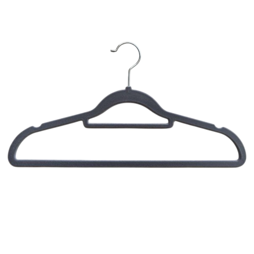 Nautica Velvet Hangers 10-pack, Grey