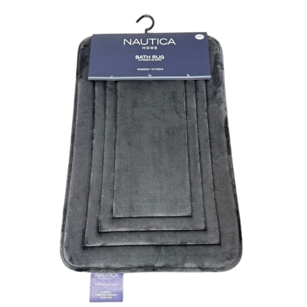 Nautica Bath Mat 40x60 cm Dark Grey