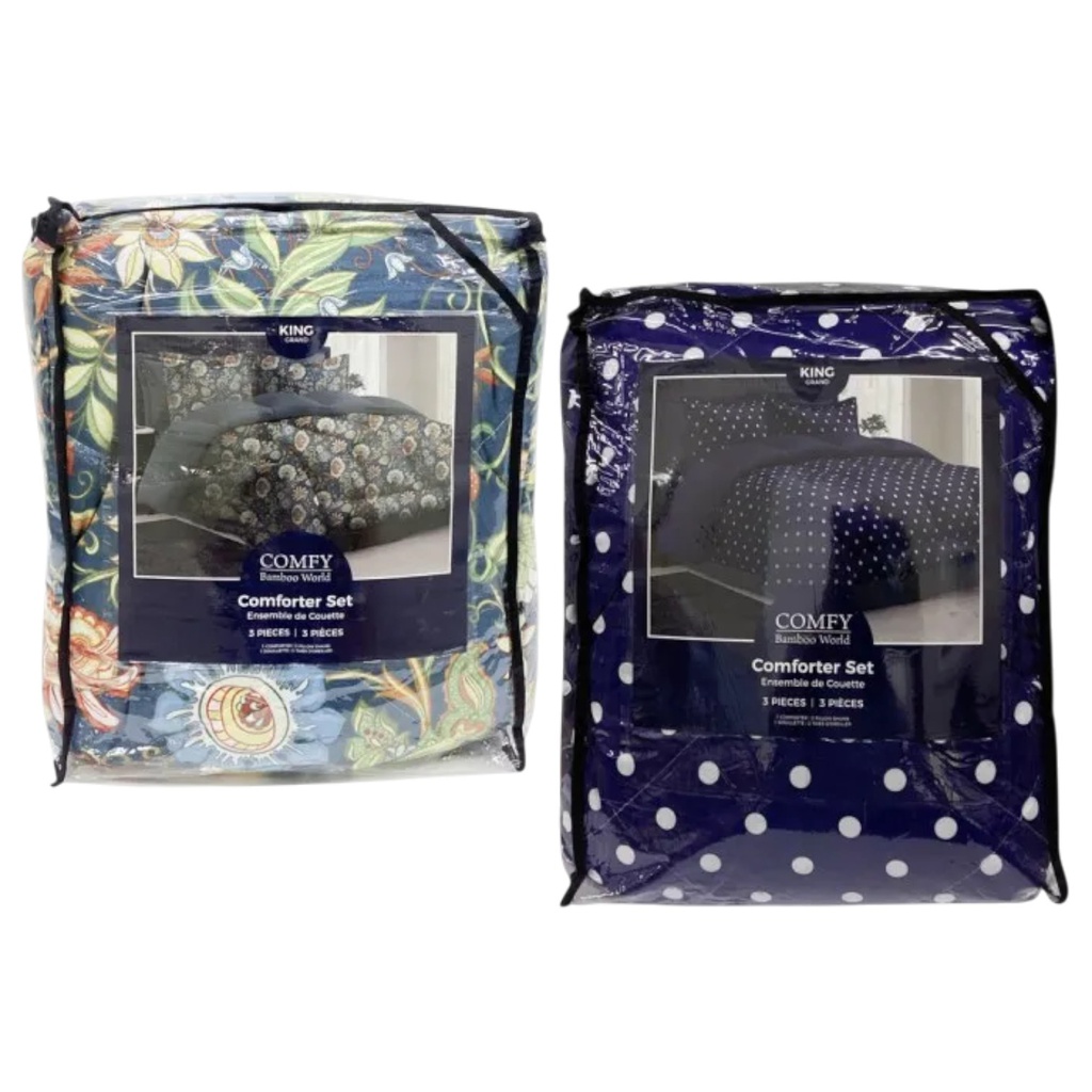 Comfy 3pc Comforter Set, King