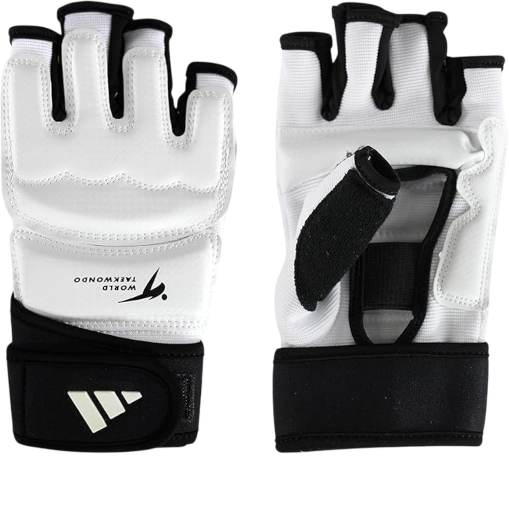 Adidas Taekwondo Gloves White/Black (Size L)