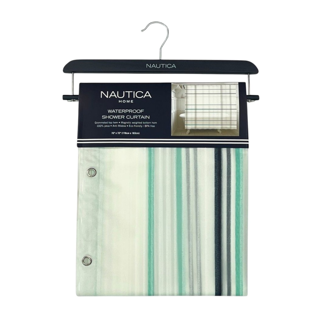 Nautica Print Shower Curtain 70 x 72 In.