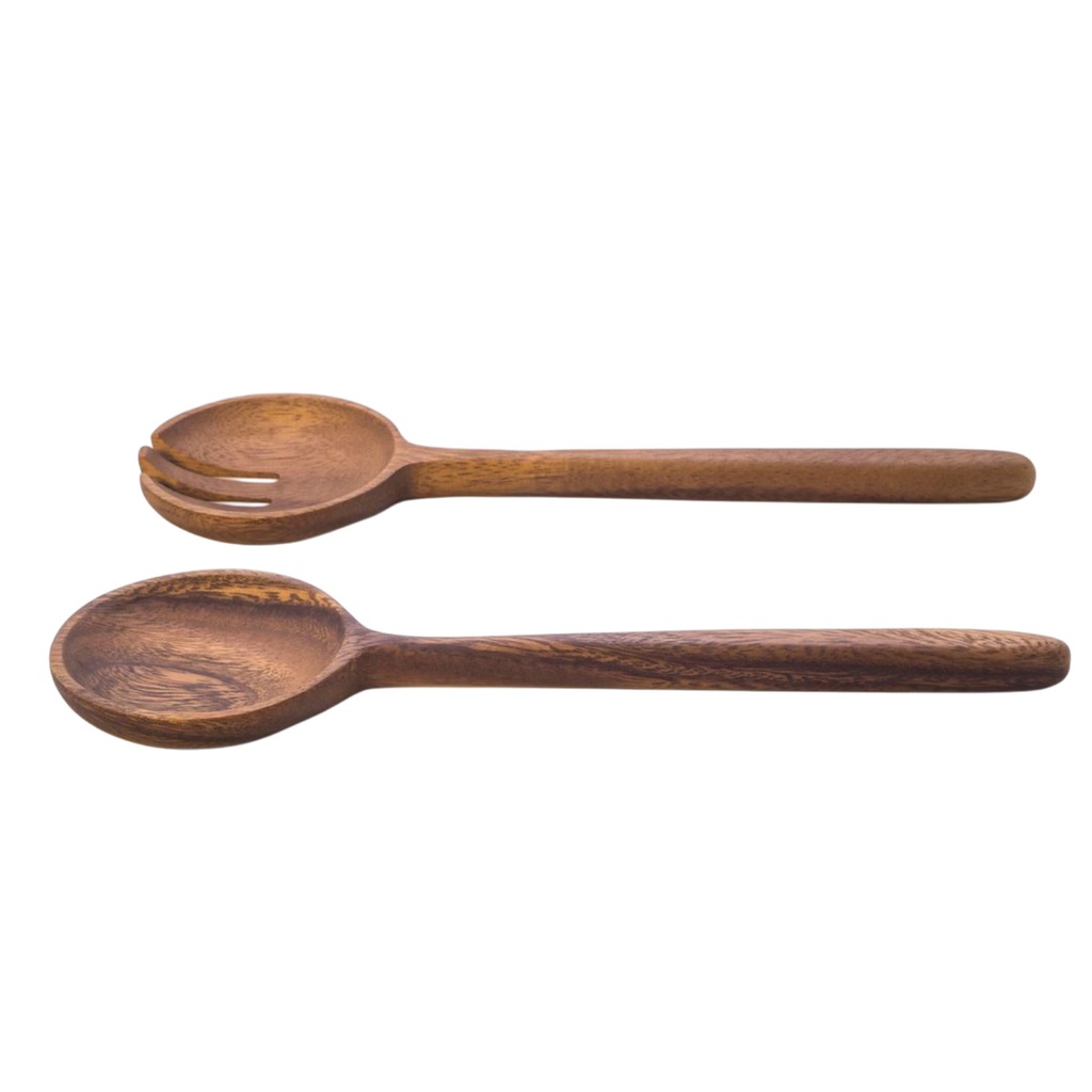 Nautica Home Acacia Wood Salad Servers