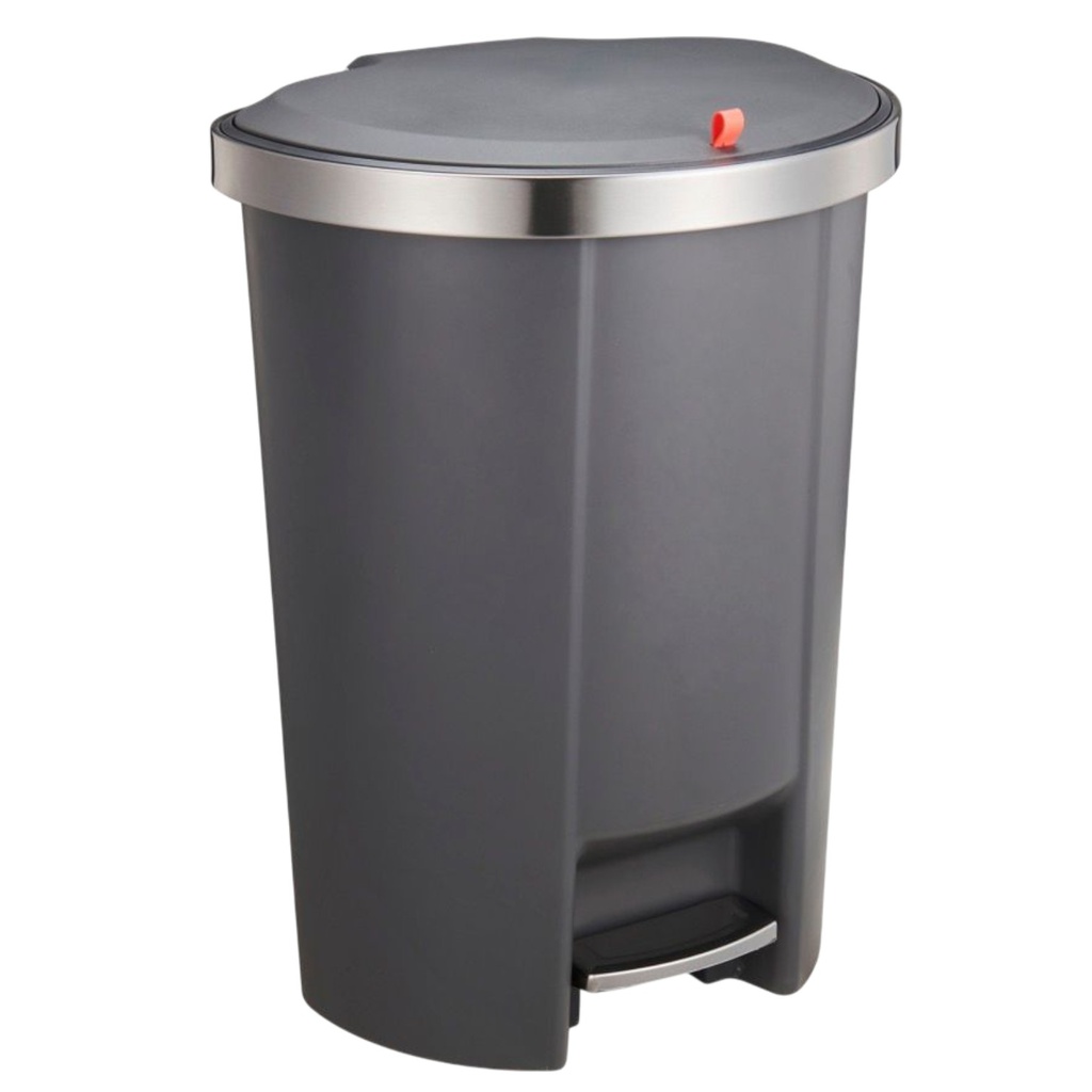 Nautica Home Step-On Trash Can 50L. Black