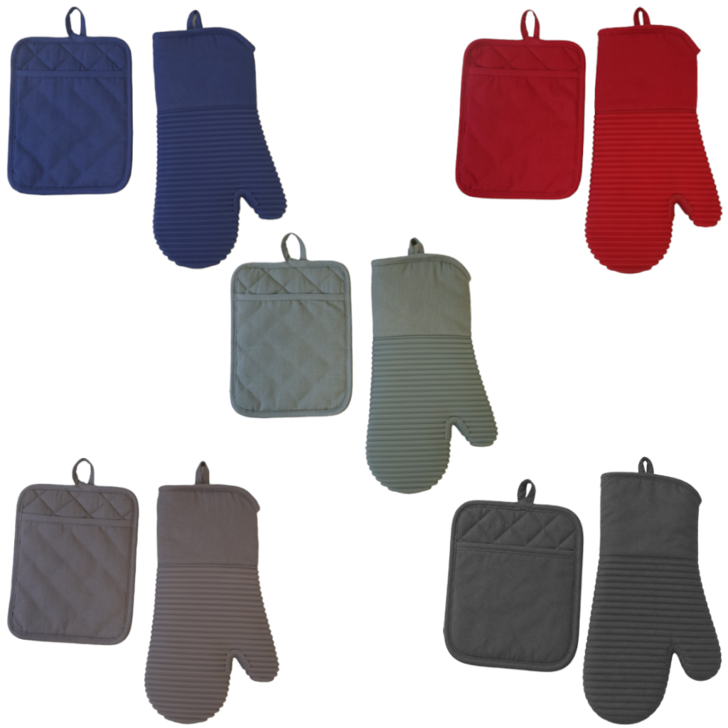 Kitchen Details 2-Piece Kitchen Set - Oven Mitt &amp; Pot Holder