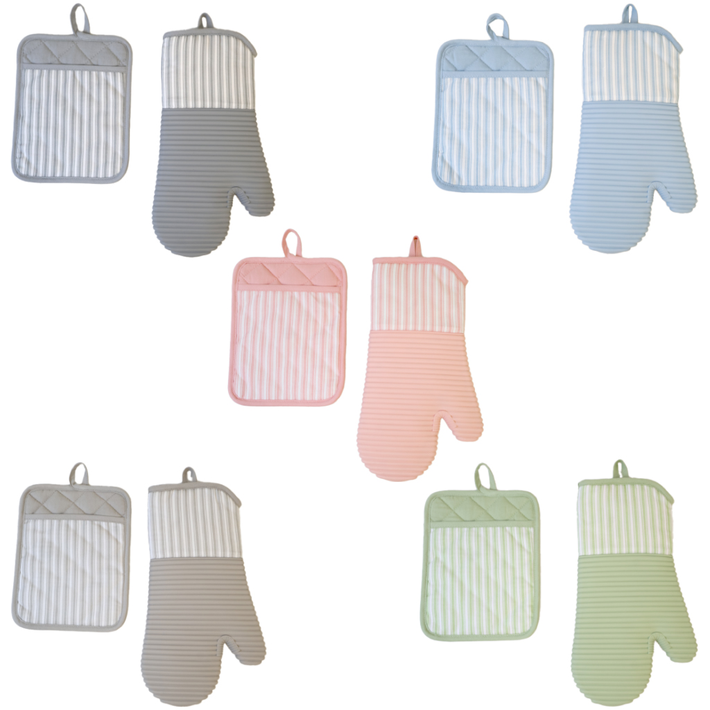 Kitchen Details 2-Piece Kitchen Set - Oven Mitt &amp; Pot Holder