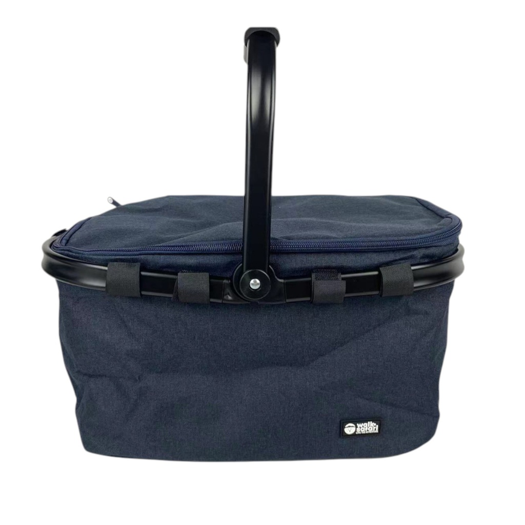 Walk Safari Basket Cooler Bag 9.4L., Dark Blue