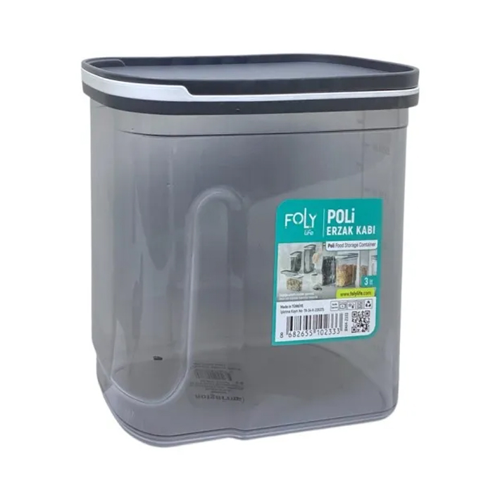 Soft Chef Storage Bowl with Lid 3L. Black