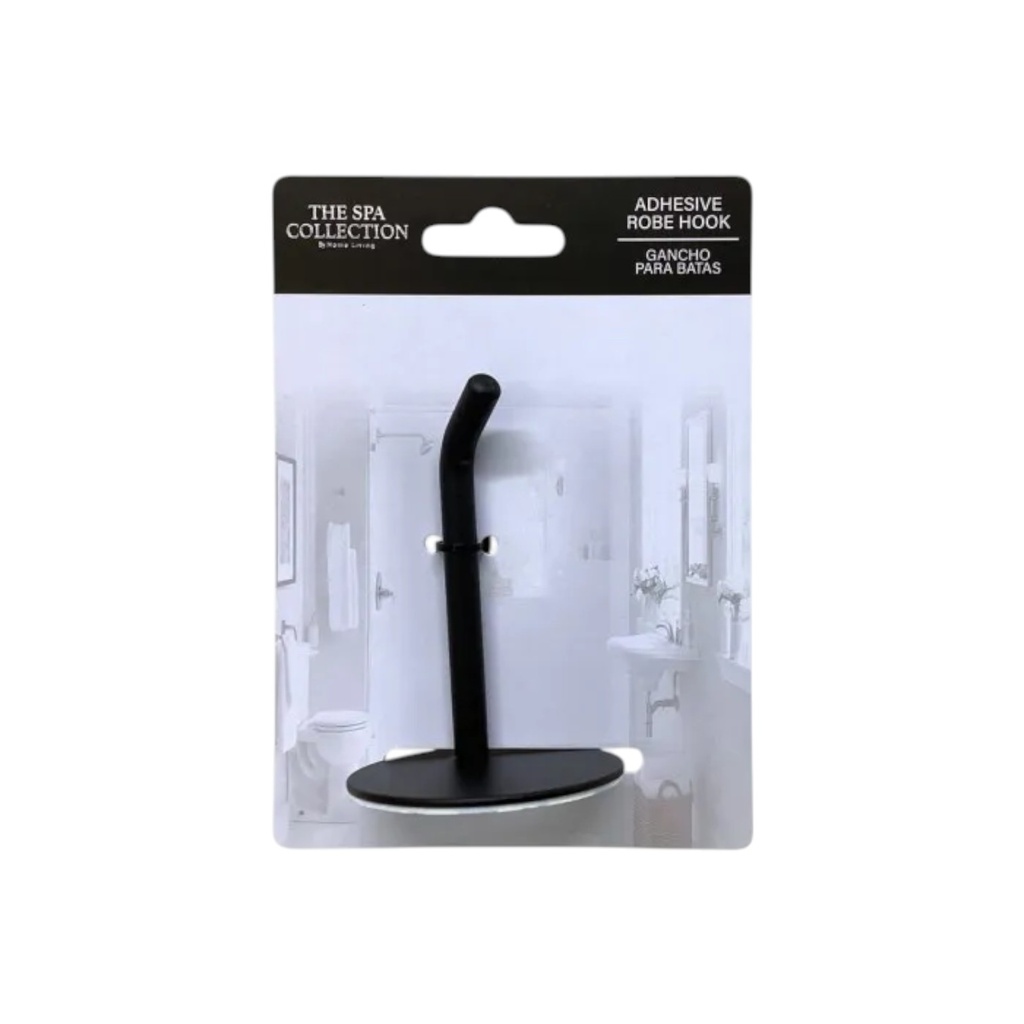Spa Collection Robe Hook, Black