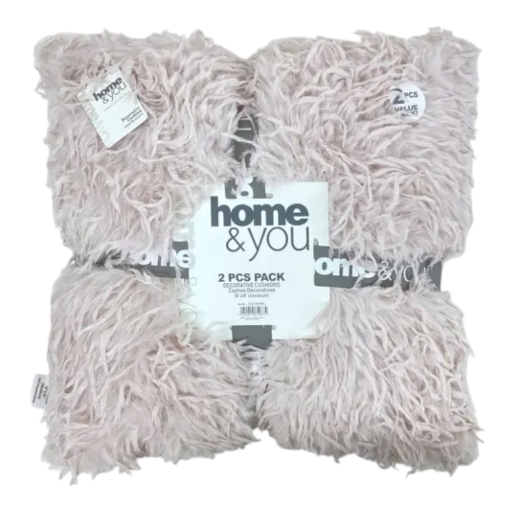 Home &amp; You Throw Pillow Set 18x18 Pink
