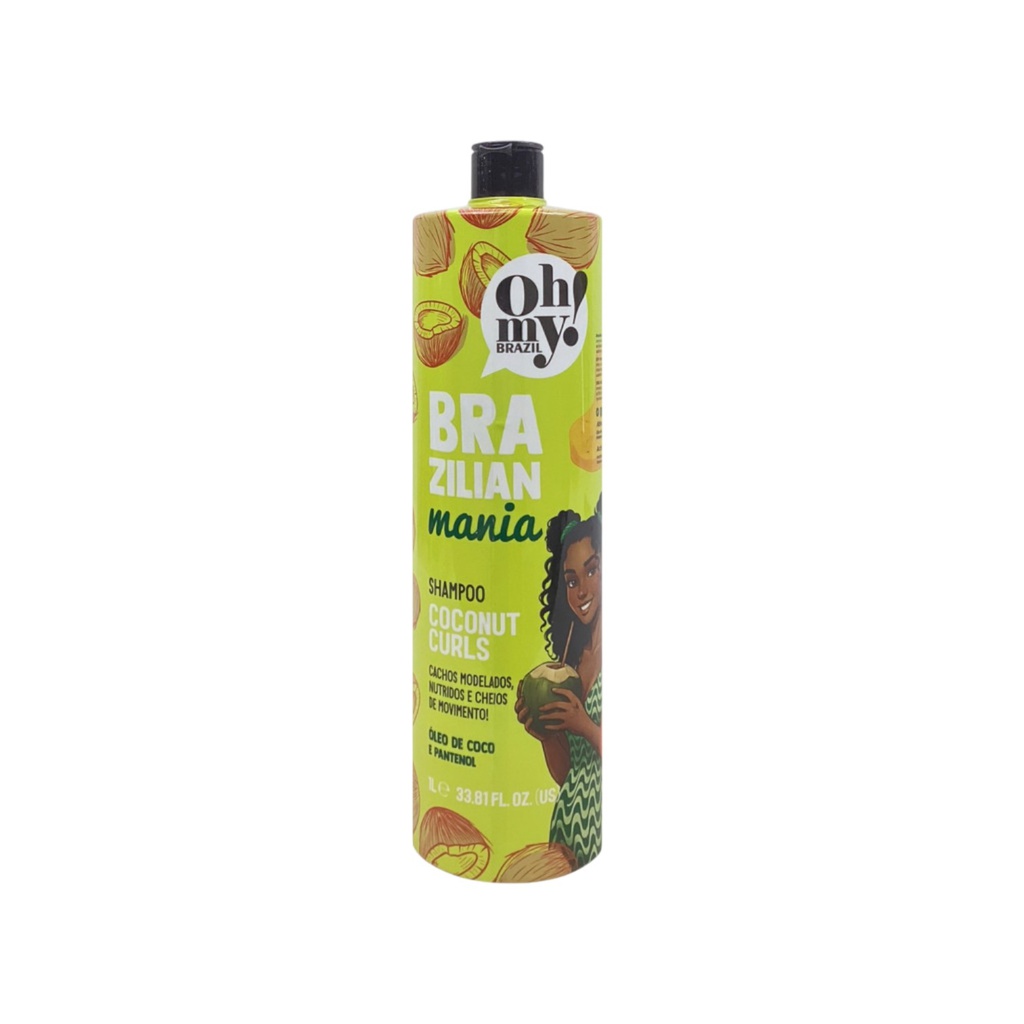 Oh My Cosmetics Brazilian Mania Coconut Curls Shampoo 1L
