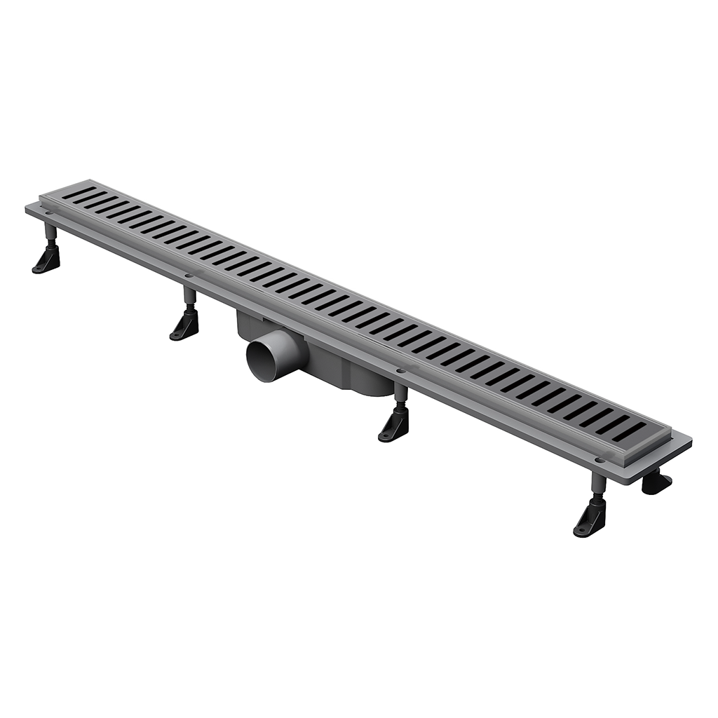 Bahit Shower Drain Grid (SS 304-ABS) 80x6.5x1.5cm Gunmetal