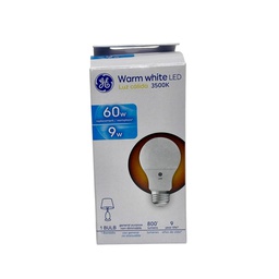 [E50012 / 93131603] GE LED Bulb 9W A19 3500K 800LM UL