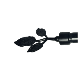 [HHHD-CTRD-01059 (RH075-84B) CHCR28637] Classy Homes Curtain Rod 48-84 in Single Black 16/19