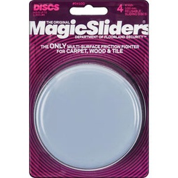 [04100] Magic Sliders Furniture Glides 4 In. Round (4-Pack)