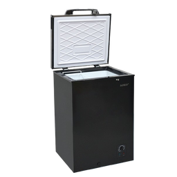 [RFC-394SSB] Sankey Chest Freezer 3.5 Cu. Ft. Black with Stainless Steel Top