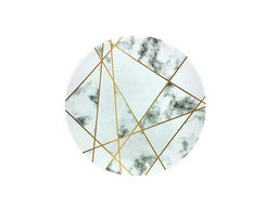 [704-04958] ****Decore Plastic Charger Plate, Geometric